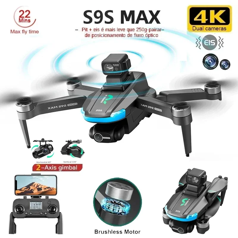 Drone Rc Plegable - Novo s9s max mini drone 4k