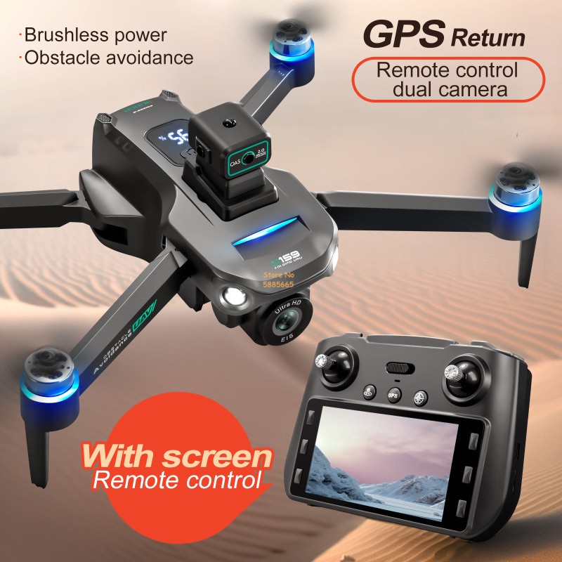 Drone Rc Plegable - 8k câmera dupla 5g wifi fpv
