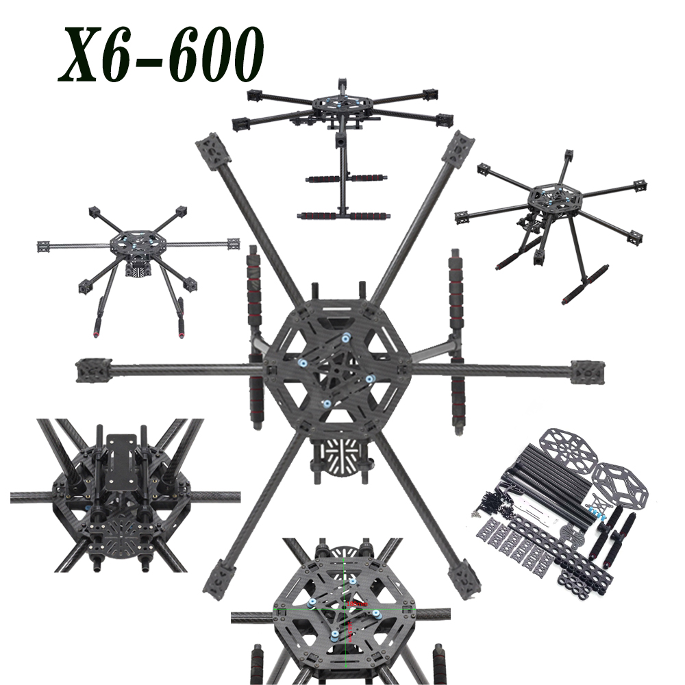 Heavy Lift Drone Frame - X6-X600 600mm FPV Hexacopter Quadro com