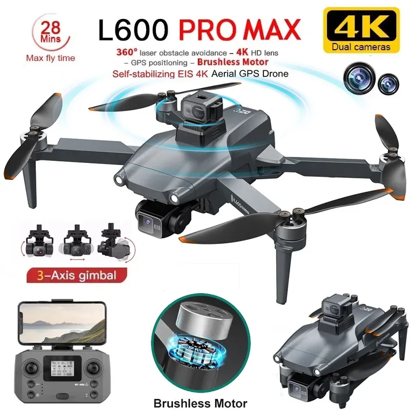 Drone Rc Fpv Pro - L600 pro max gps drone profissional
