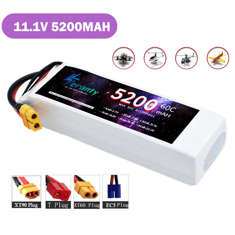 Drone Avion Rc - TERANTIA 3S 5200MAH 60C bateria Lipo