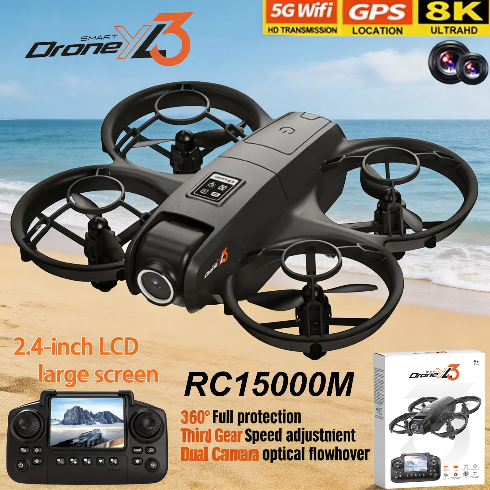 Drone Rc Yl3 - Novo Drone RC YL3 8K 1080P