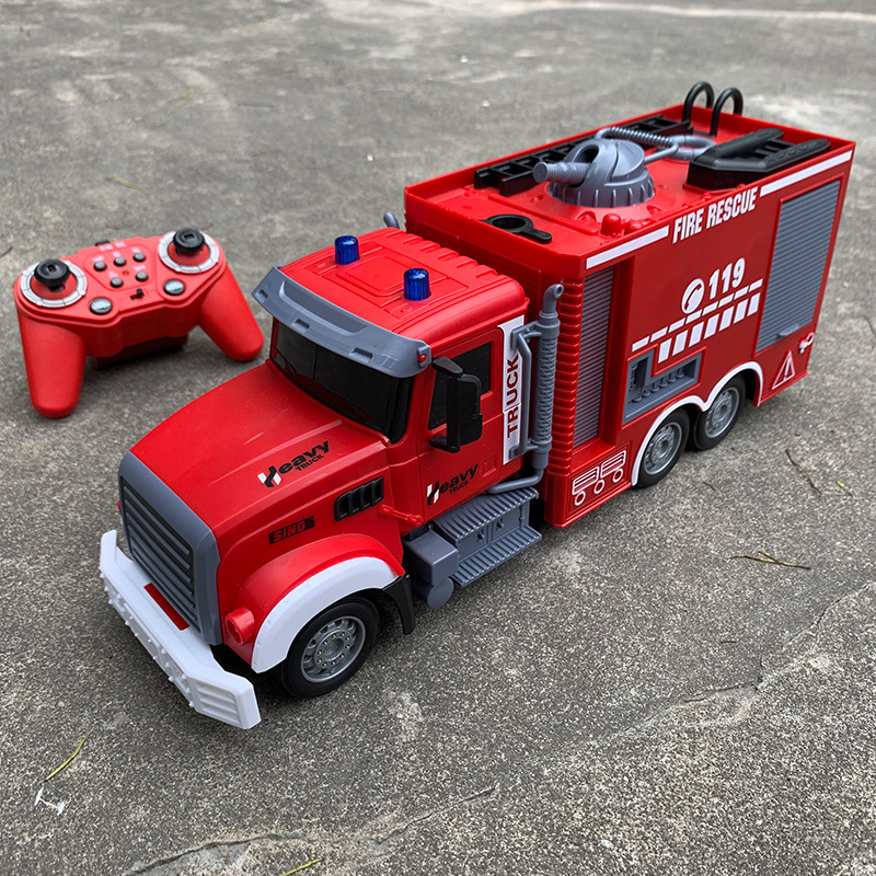 Drone Or Rc Car - Caminhão de Bombeiros RC 2.4G com