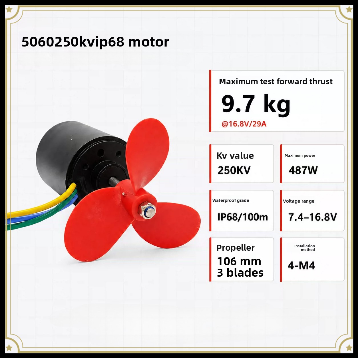 Motor sem escova à prova d'águ - Rc Boat Brushless Motor avaliação e preço