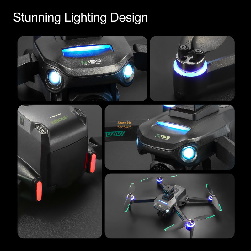 8k câmera dupla 5g wifi fpv co - Drone Rc Plegable avaliação e preço