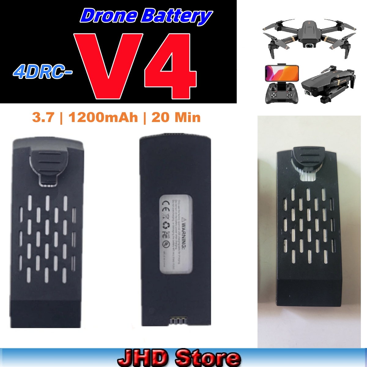 Bateria jhd 4drc v4 bateria 3. - Lyzrc Drone avaliação e preço