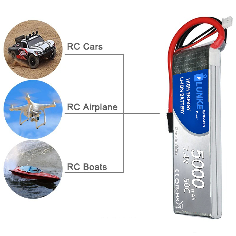 Bateria Lipo 2S 7.4V 5000mAh 5 - Drone Avion Rc avaliação e preço