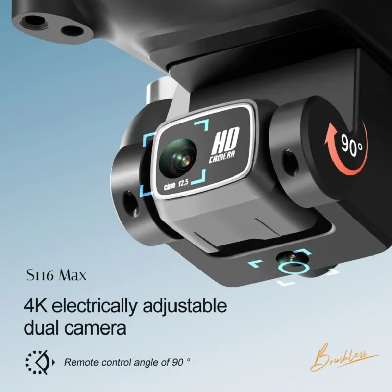 S116 MAX Elf Drone 8K Profissi - Drone Rc S116 avaliação e preço