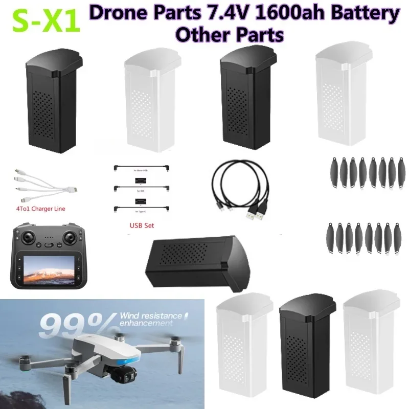 Bateria de Drone S-X1 MAX GPS  - Lyzrc Drone avaliação e preço