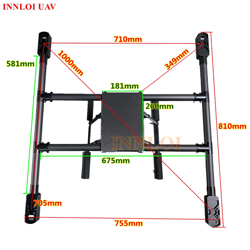 Estrutura de Quadcopter de Fib - Heavy Lift Drone Frame avaliação e preço